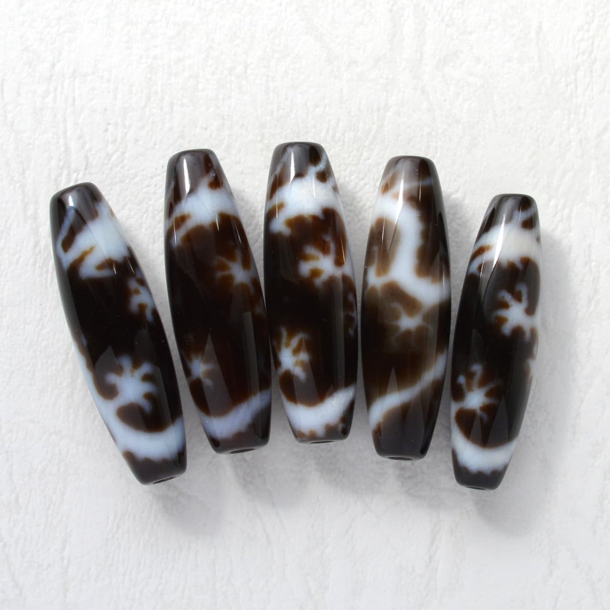 画像8: 皇帝龍天珠(龍神天珠)五本爪・水晶 - 10mm玉、サイズ15、17cm (8)