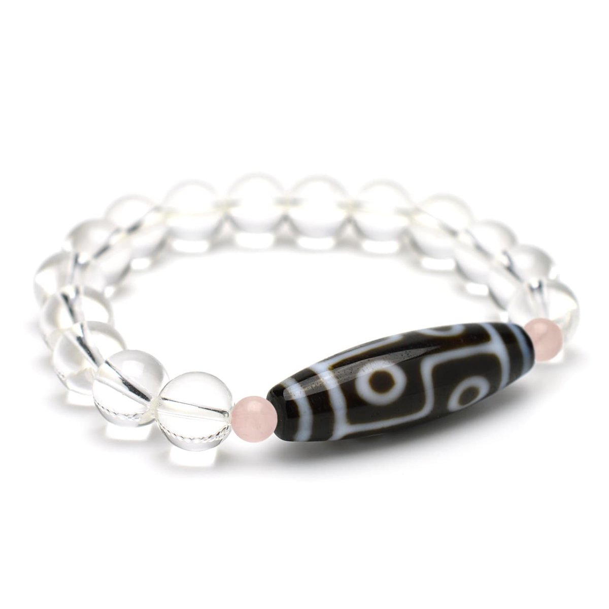 画像3: 六眼天珠・水晶 - 10mm玉、サイズ15、17cm (3)