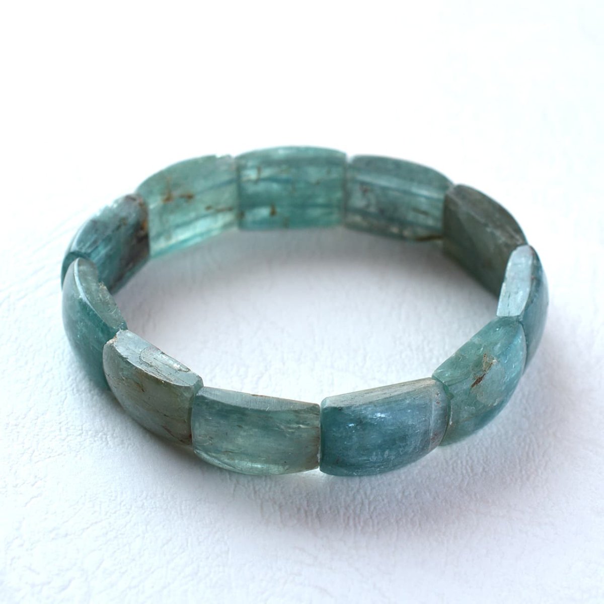 画像8: ブルーグリーンカイヤナイト - バングルタイプ、フリーサイズ(15~17cm) (8)
