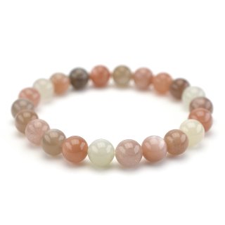 淡色ピンクアベンチュリン - 8mm玉、サイズ15cm | 天然石ブレスレット
