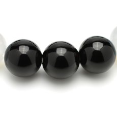 画像3: オニキス、ホワイトカルセドニー - 10mm玉、サイズ17cm (3)