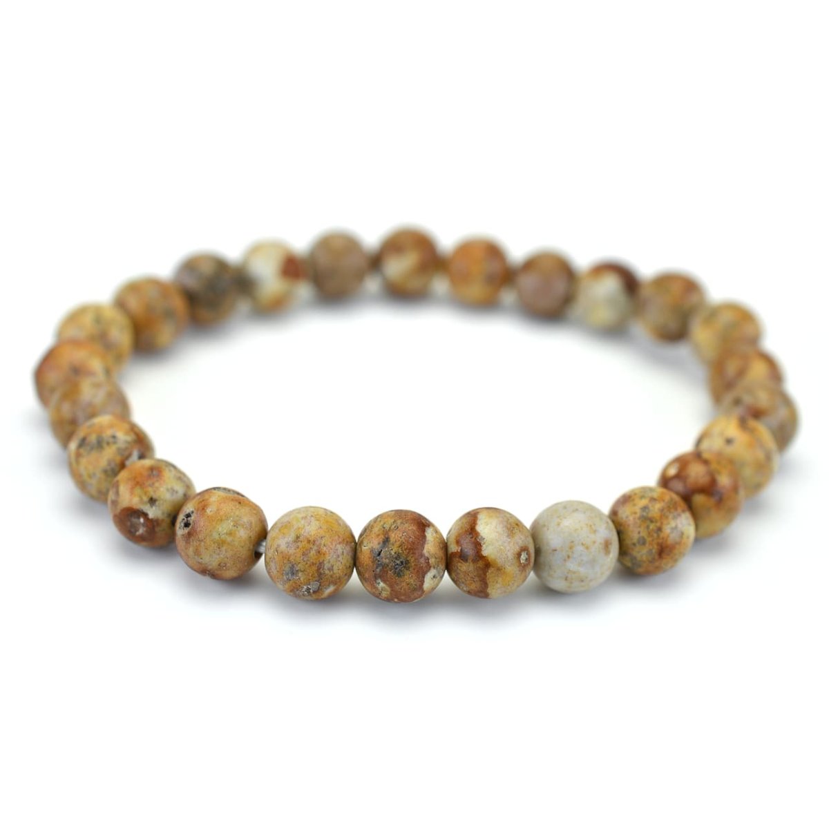 画像2: 姫川薬石 - 8mm玉、サイズ15、17cm (2)