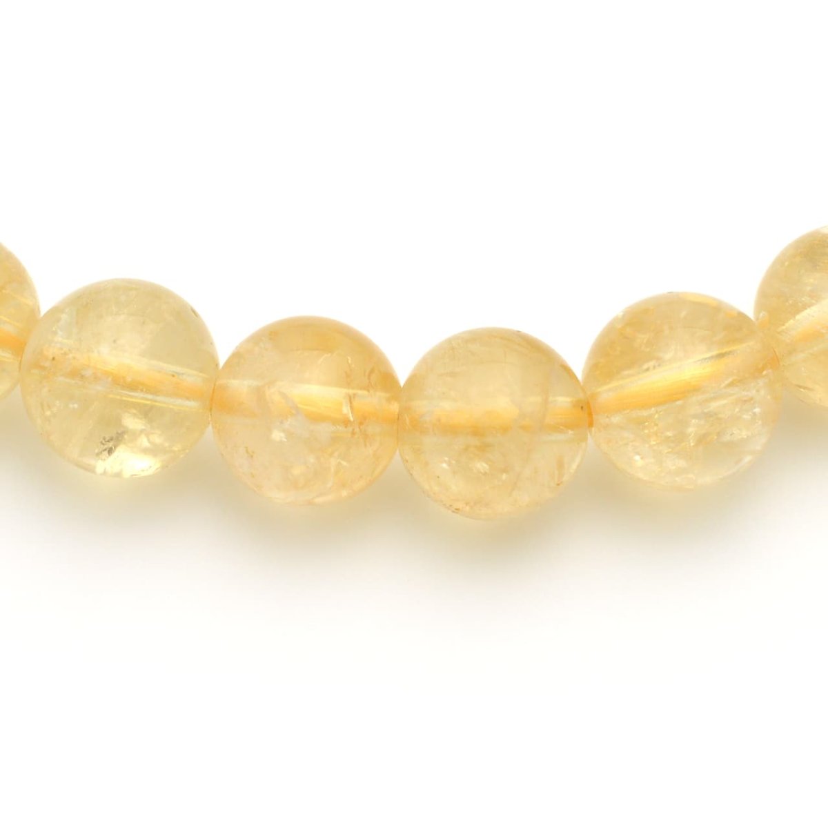 画像3: 天然シトリン(黄水晶) - 8mm玉、サイズ15、17cm (3)