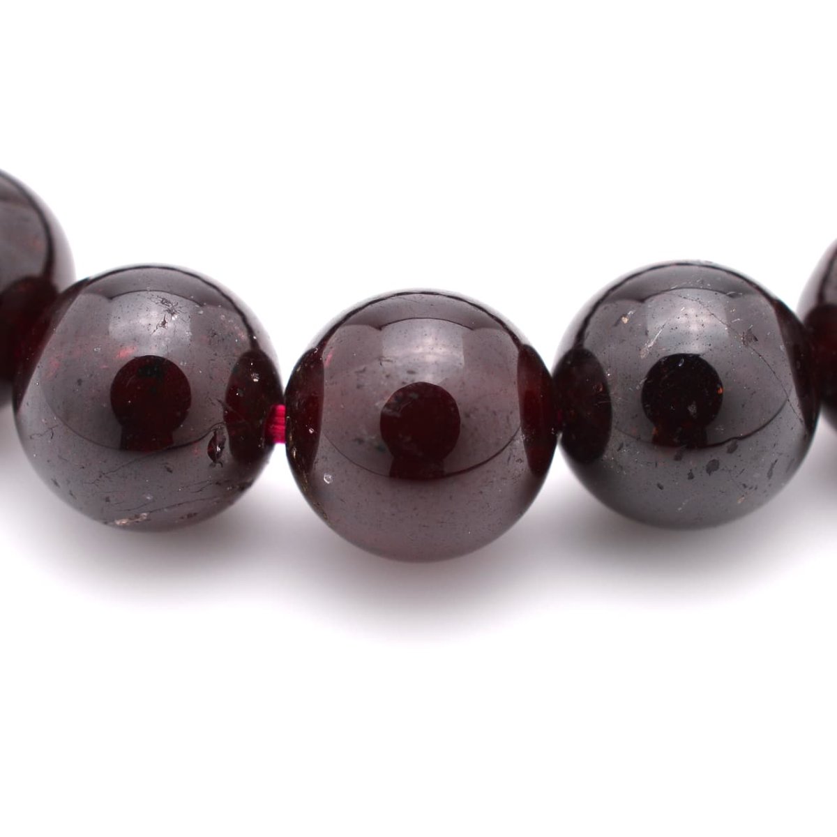 画像4: ガーネット(2Aランク) - 8mm玉、サイズ15cm (4)