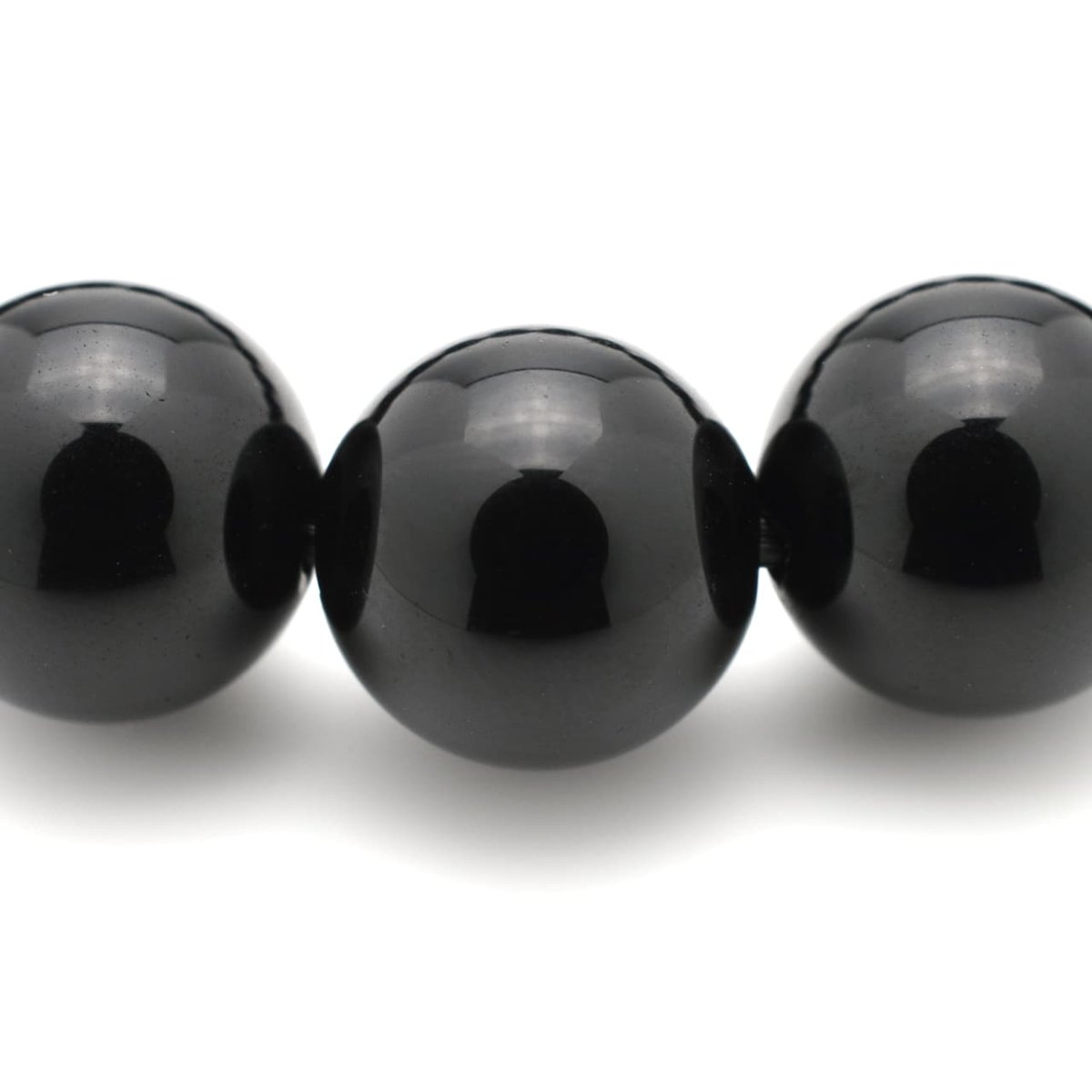 画像3: モリオン(黒水晶)(5Aランク) - 10mm玉、サイズ15、17cm (3)