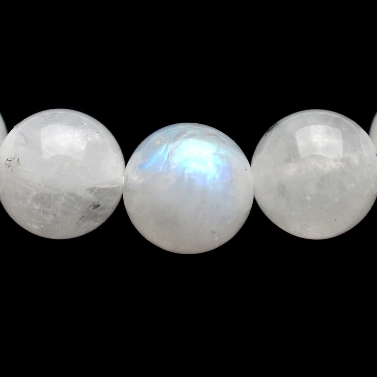 画像3: ムーンストーン(4Aランク) - 8mm玉、サイズ15cm (3)