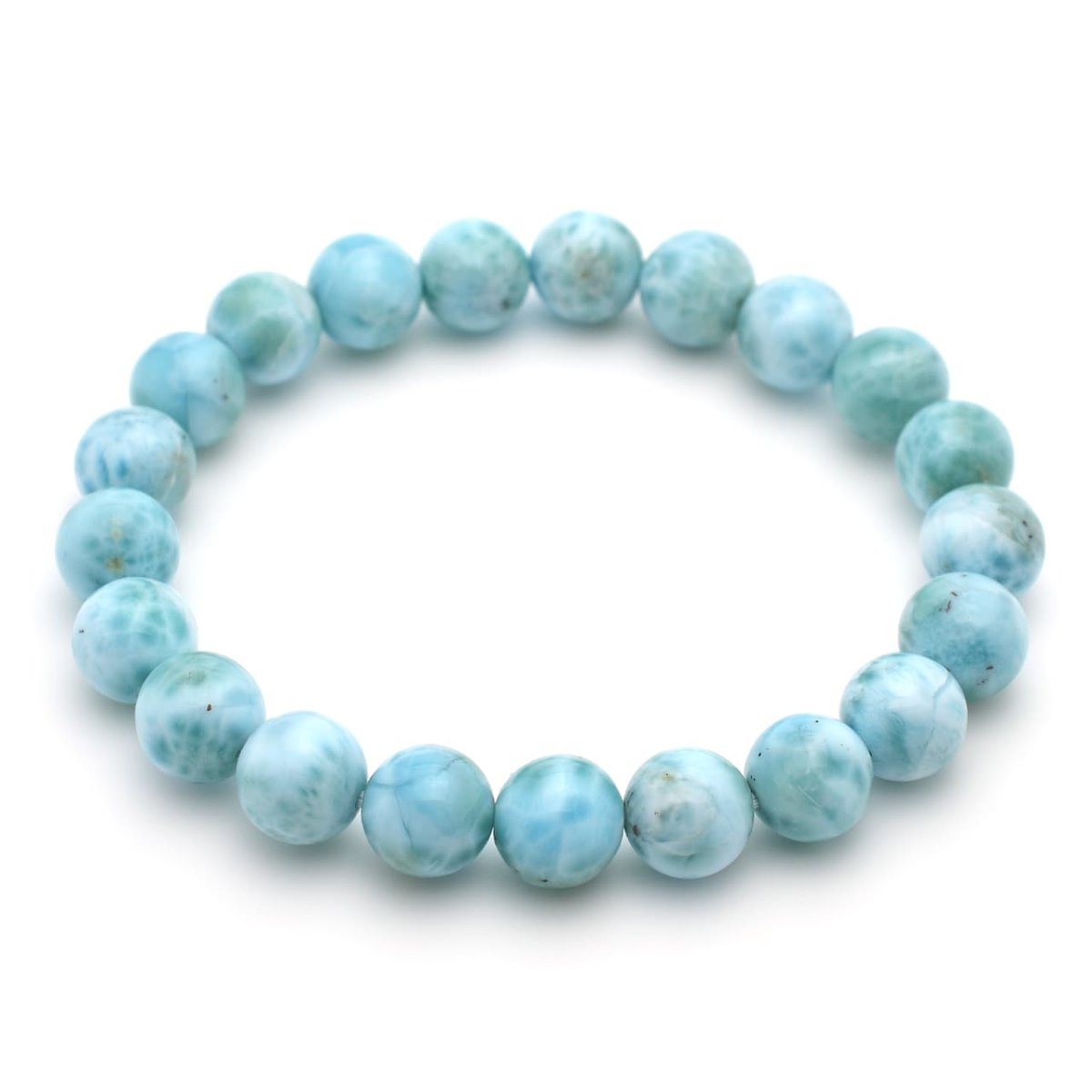 画像2: ラリマー(3Aランク) - 8.5mm玉、サイズ15cm (2)