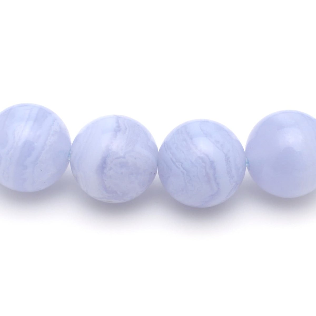 画像4: ブルーレースアゲート(5Aランク) - 8mm玉、サイズ15cm (4)