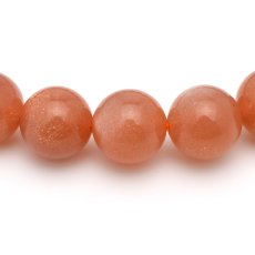 画像3: オレンジムーンストーン(3Aランク) - 8mm玉、サイズ15cm (3)