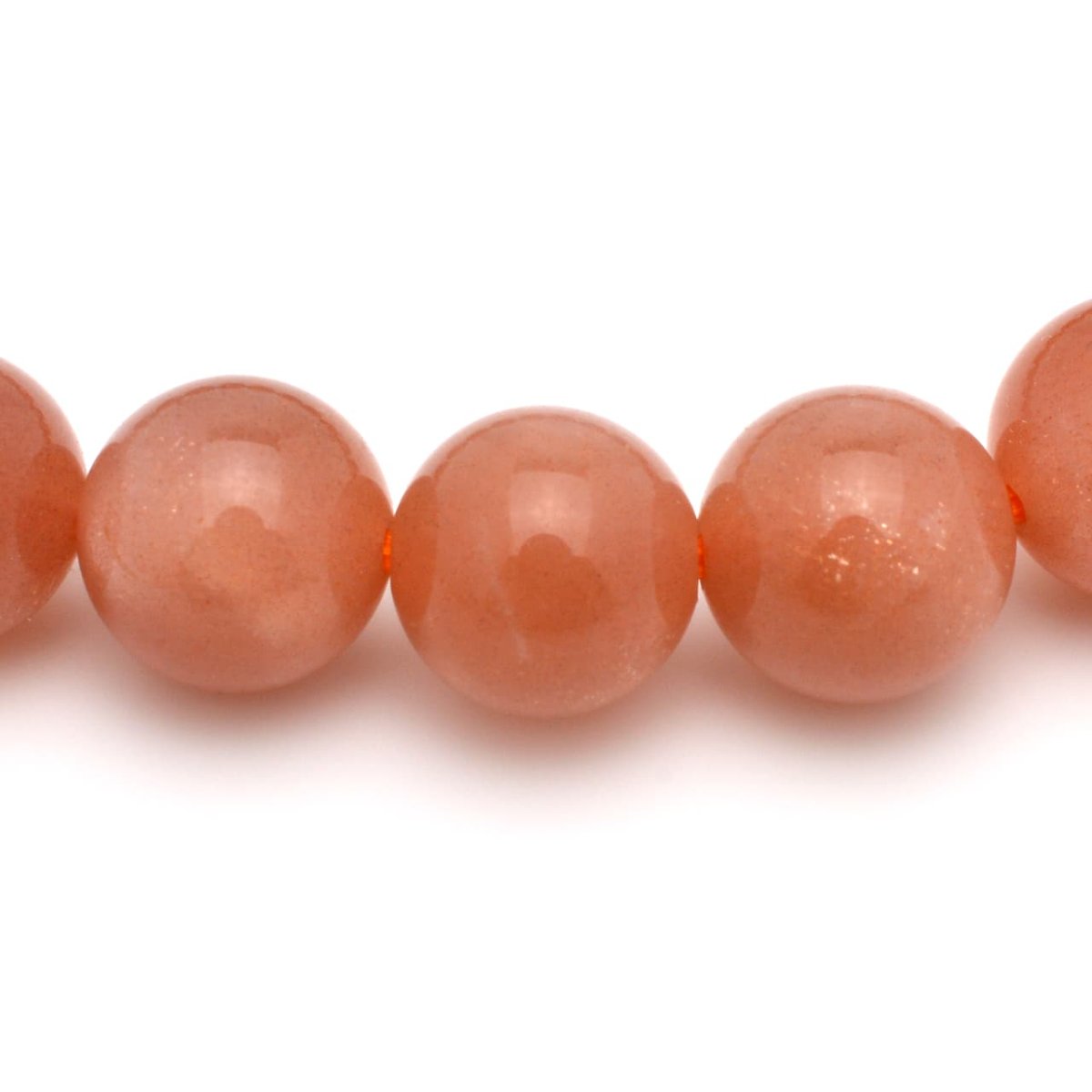 画像4: オレンジムーンストーン(3Aランク) - 8mm玉、サイズ15cm (4)