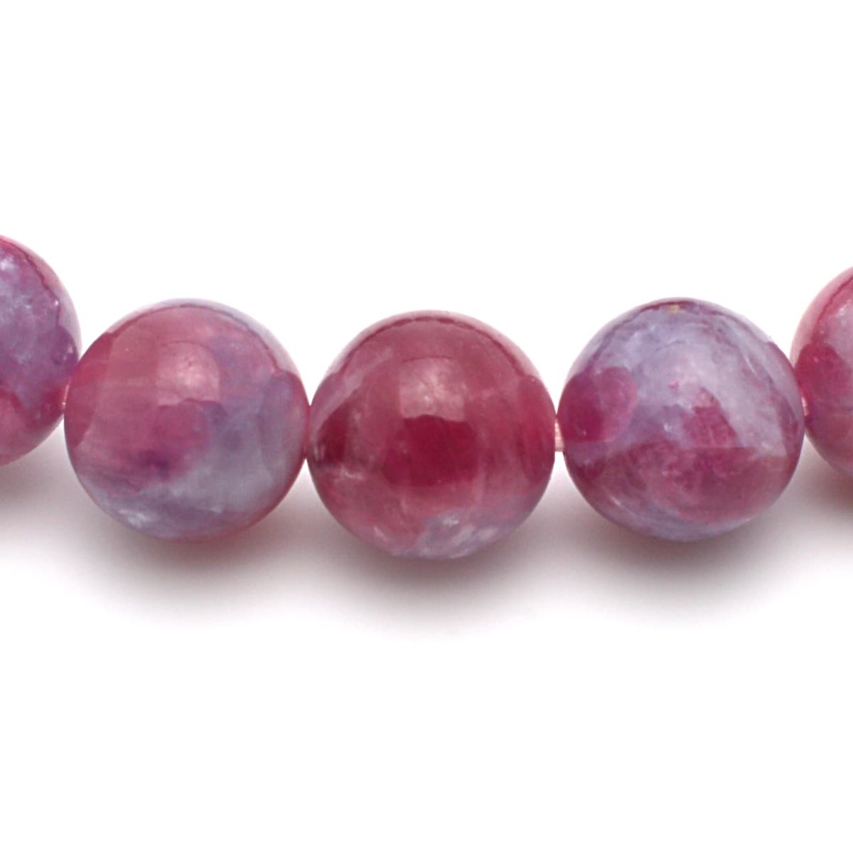 画像3: ピンクトルマリンシリカ - 8mm玉、サイズ15.5cm (3)