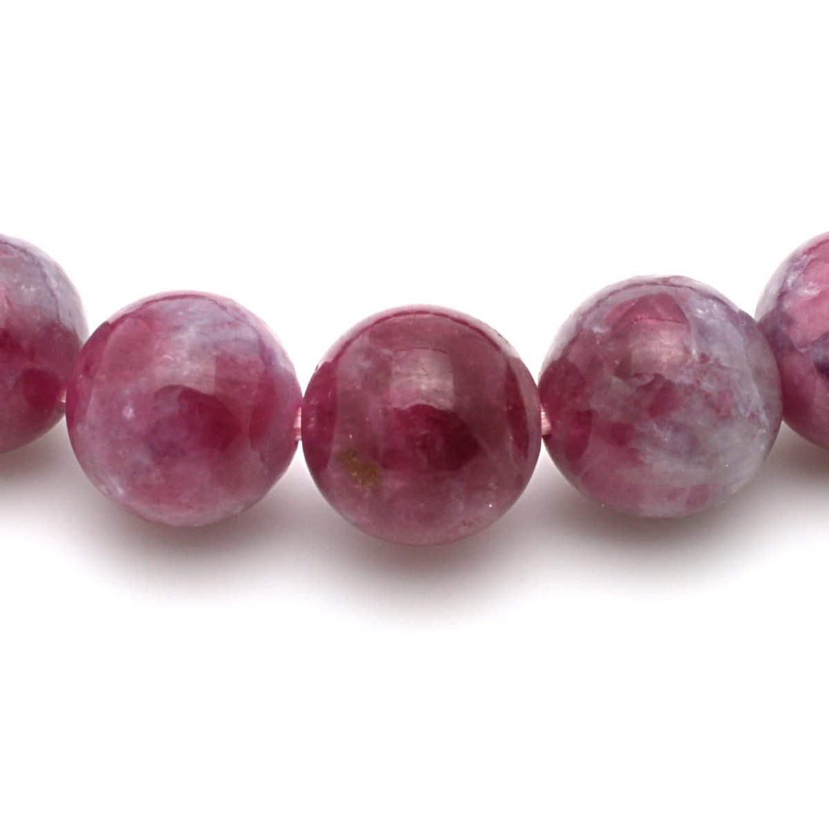 画像4: ピンクトルマリンシリカ - 8mm玉、サイズ15.5cm (4)