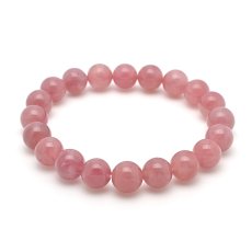 画像1: マダガスカルローズクォーツ(紅水晶)(3Aランク) - 9mm玉、サイズ15cm (1)