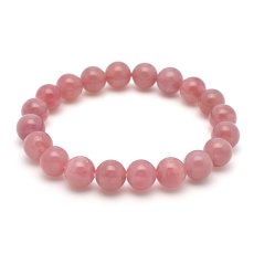 画像2: マダガスカルローズクォーツ(紅水晶)(3Aランク) - 9mm玉、サイズ15cm (2)