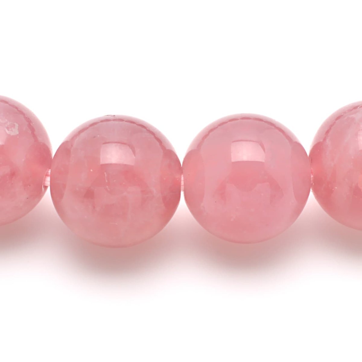 画像4: マダガスカルローズクォーツ(紅水晶)(3Aランク) - 9mm玉、サイズ15cm (4)