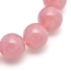 画像6: マダガスカルローズクォーツ(紅水晶)(3Aランク) - 9mm玉、サイズ15cm (6)