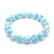 画像1: ラリマー(3Aランク) - 10mm玉、サイズ15.5cm (1)