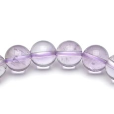 画像3: ラベンダーアメジスト(紫水晶) - 10mm玉、サイズ15cm (3)