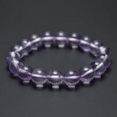 画像6: ラベンダーアメジスト(紫水晶) - 10mm玉、サイズ15cm (6)