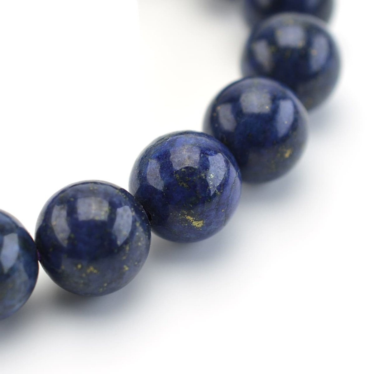 画像5: ラピスラズリ(瑠璃) - 10mm玉、サイズ17cm (5)