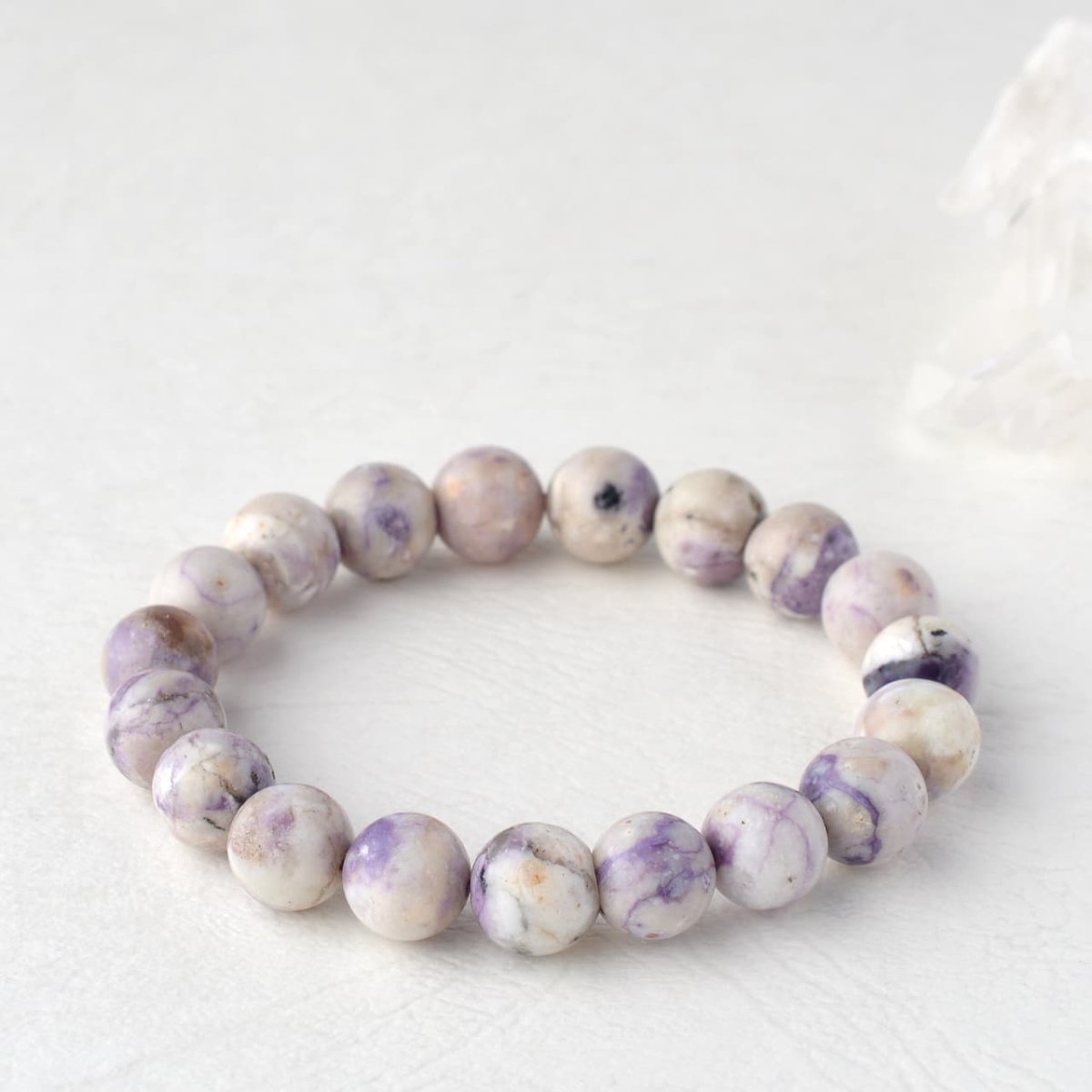 画像7: ティファニーストーン - 9.5~10mm玉、サイズ15cm (7)