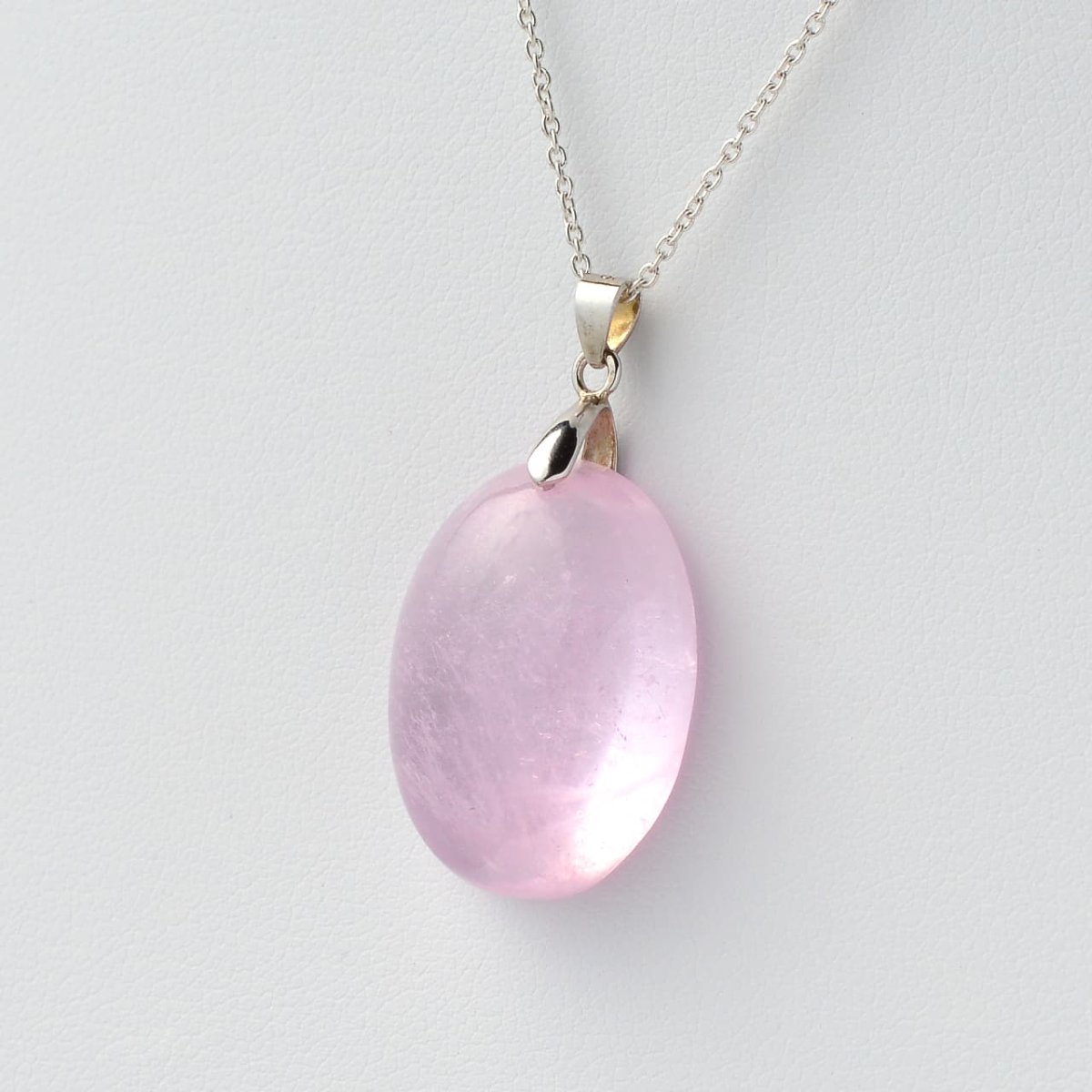 画像4: モルガナイト  - 約6.5g、シルバー925あずきチェーン45cm【ケース付】 (4)