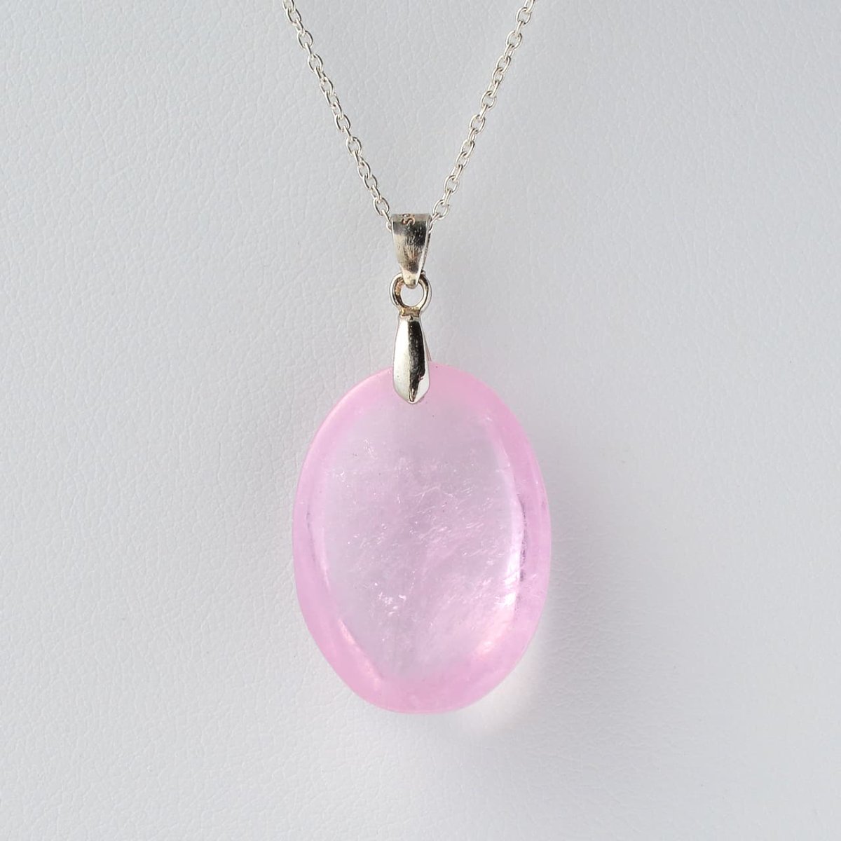 画像5: モルガナイト  - 約6.5g、シルバー925あずきチェーン45cm【ケース付】 (5)