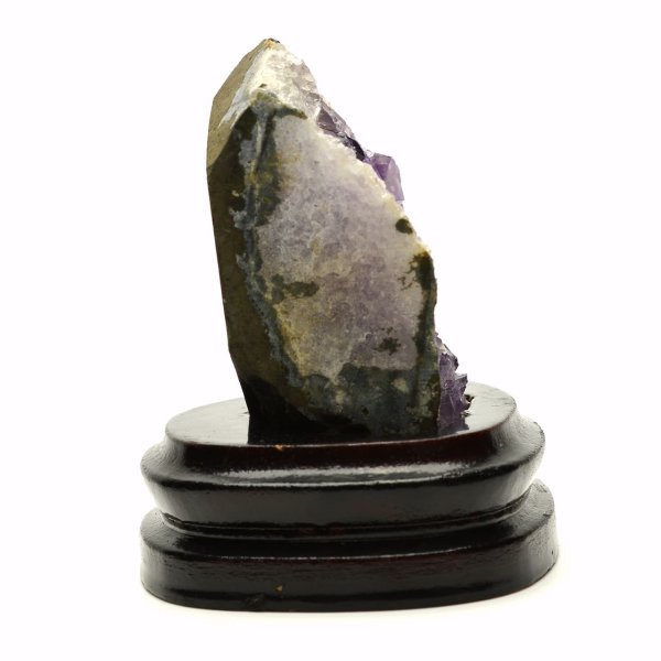 アメジスト(紫水晶)クラスター - 約495g【台座付】 | 天然石置物類のご