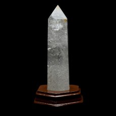画像2: 水晶ポイント六角柱 - 約14cm【台座付】 (2)