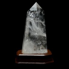画像3: 水晶ポイント六角柱 - 約14.3cm【台座付】 (3)