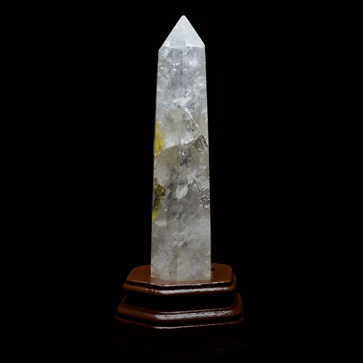 画像4: 水晶ポイント六角柱 - 約18cm【台座付】 (4)