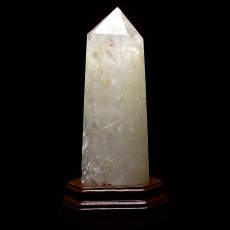 画像3: 水晶ポイント六角柱 - 約22.5cm【台座付】 (3)