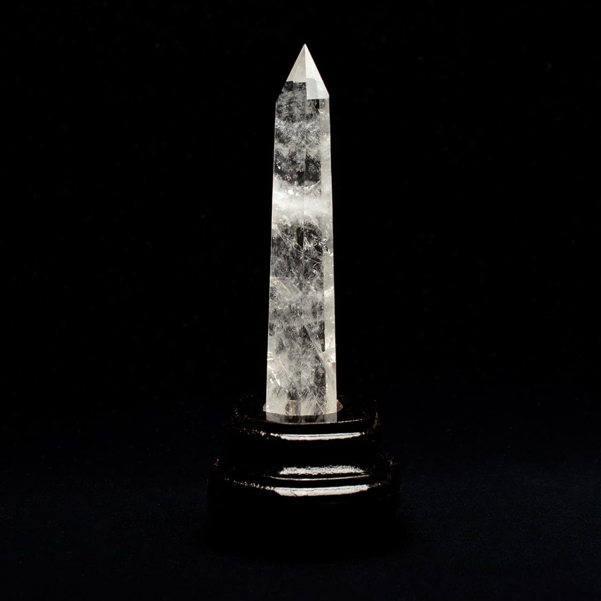 画像4: 水晶ポイント六角柱 - 約12.3cm【台座付】 (4)