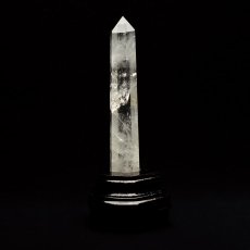 画像2: 水晶ポイント六角柱 - 約13.1cm【台座付】 (2)