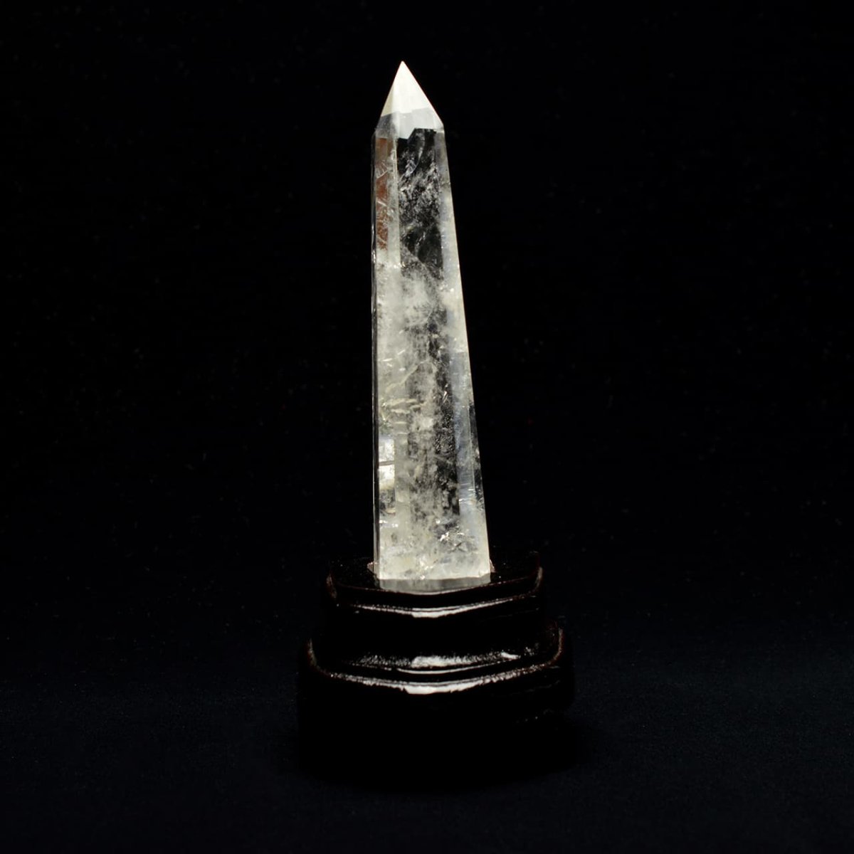 画像2: 水晶ポイント六角柱 - 約13.3cm【台座付】 (2)