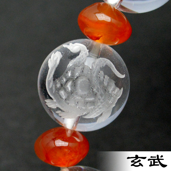画像7: 四神タイガーアイ(虎目石) - 10mm玉、サイズ17cm (7)